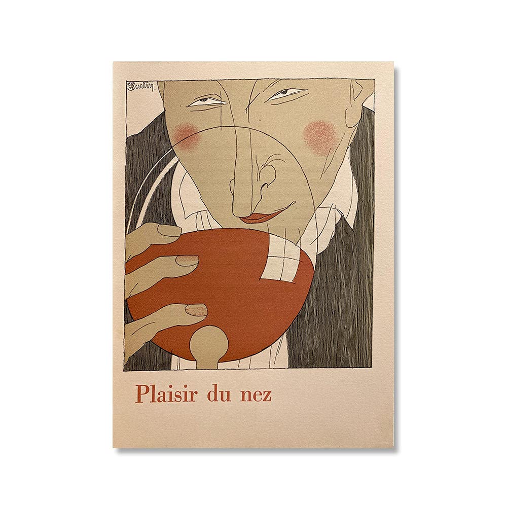 Amazon.co.jp: 6個フランスワインポスタープリントヴィンテージ